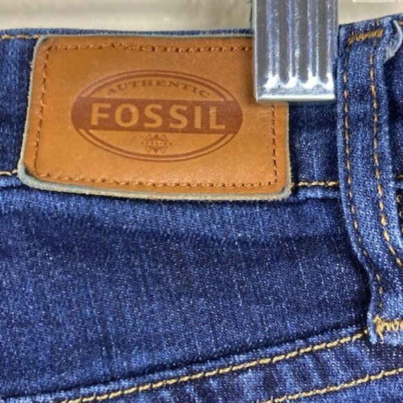 Fossil Women's Blue Skinny Jeans Sz 27 Inseam 30 - Picture 7 of 11